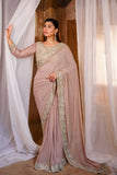 Clair-Tone French Beige Saree