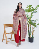 Silk dupatta (001RD)