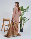 Embroidery Russian Silk dupatta (002DG)