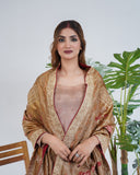 Embroidery Russian Silk dupatta (002DG)